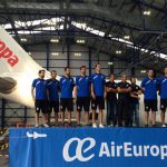 Espectácular presentación del Palma Air Europa en el hangar de Son Sant Joan