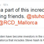 Kyle Martino y Stuart Holden nuevos inversores del Real Mallorca