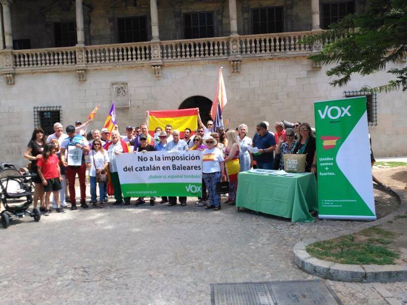 Protesta VOX catalán