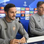 Pablo Sarabia (Sevilla FC): "Clasificarnos delante de nuestra afición sería bonito"