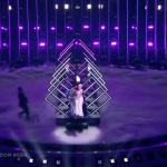 Un espontáneo en Eurovisión: ¿"Puigdemont freedom" o "We demand freedom"?
