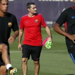 Sesión de recuperación para el FC Barcelona de Valverde