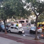 Dos heridos en un accidente triple en Camí dels Reis