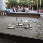 La fuente de la Plaza París se deteriora rápidamente