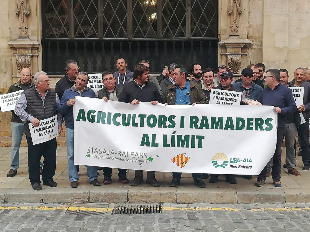Protesta ASAJA, Unió de Pagesos i UPA-AIA