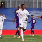 Vinicius resuelve un mal partido ante el Real Valladolid