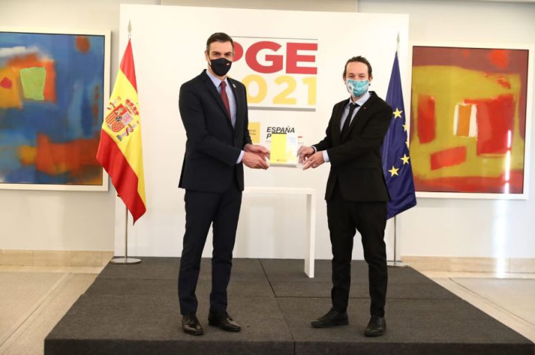 Sánchez e Iglesias, Gobierno PGE 2021