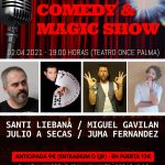 El Teatro de la ONCE en Palma acogerá el Viernes Santo el Mallorca Comedy & Magic Show