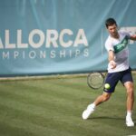 Djokovic se ejercita en las instalaciones del Mallorca Championships