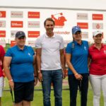 Rafel Nadal visita un torneo Pro-Am en Golf Santander sin muletas