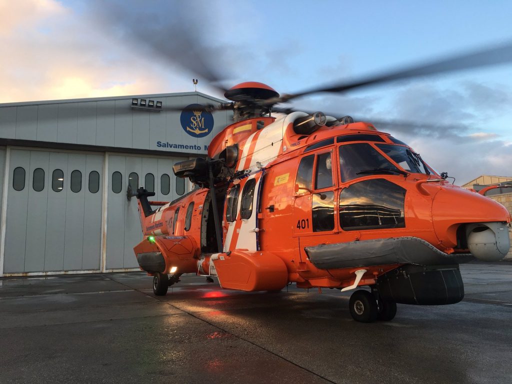 Salvamento Marítimo, helicóptero