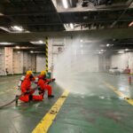 Trasmed realiza un simulacro  de emergencia por explosión  en el puerto de Valencia