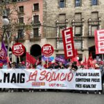 600 personas en la manifestación del Día del Trabajo por las calles de Palma